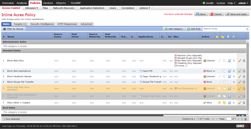 Обзор межсетевого экрана и системы предотвращения вторжений нового поколения SourceFire FirePower image