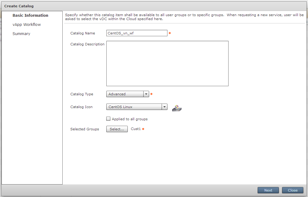 Policies -> Catalogs Policies -> Catalogs