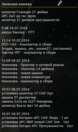 Использование Rainmeter скина на предприятии