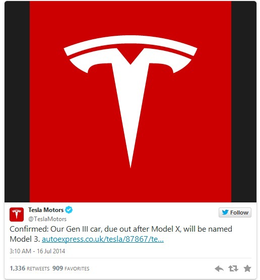 Новая модель электромобиля Tesla будет стоить 35 тысяч долларов