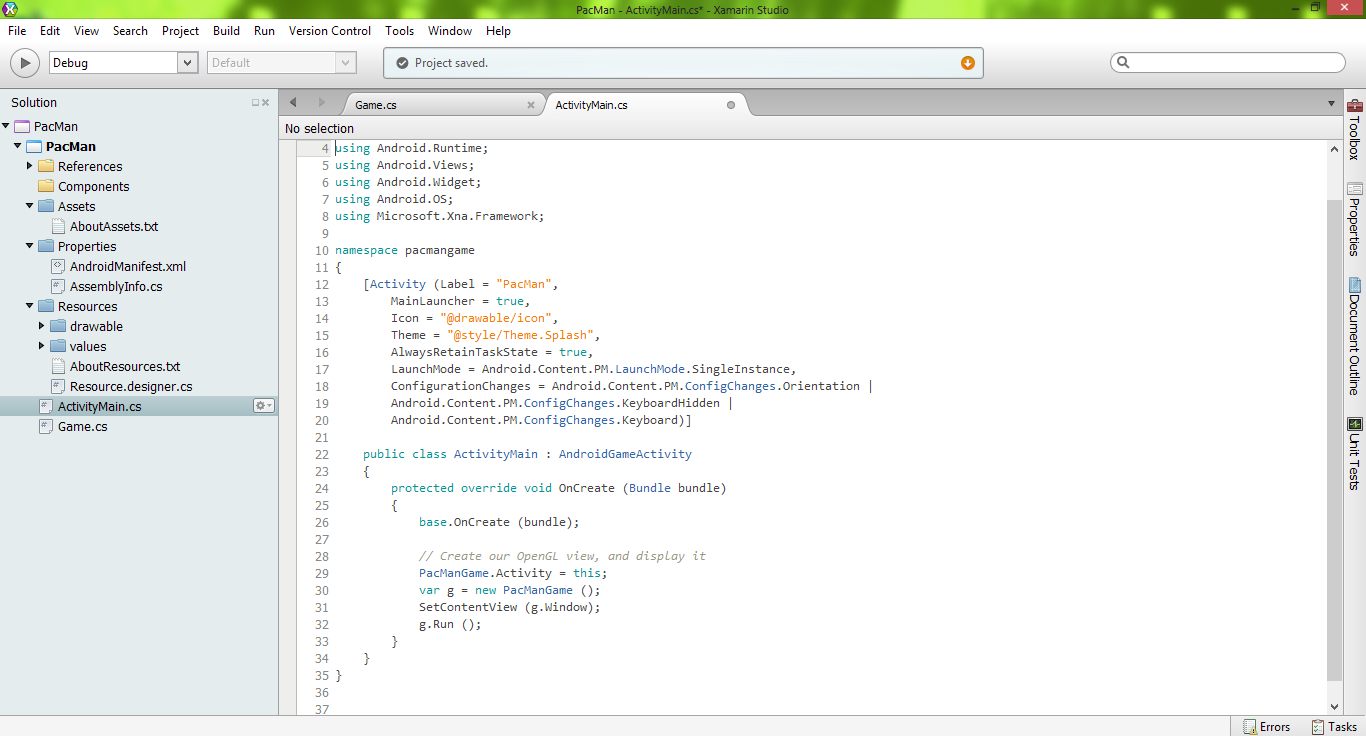 Пишем Android игру на Xamarin+MonoGame (C#) Пишем Android игру на Xamarin+MonoGame (C#)