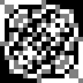 Эксперименты с бит реверсными паттернами в двумерных аддитивных клеточных автоматах