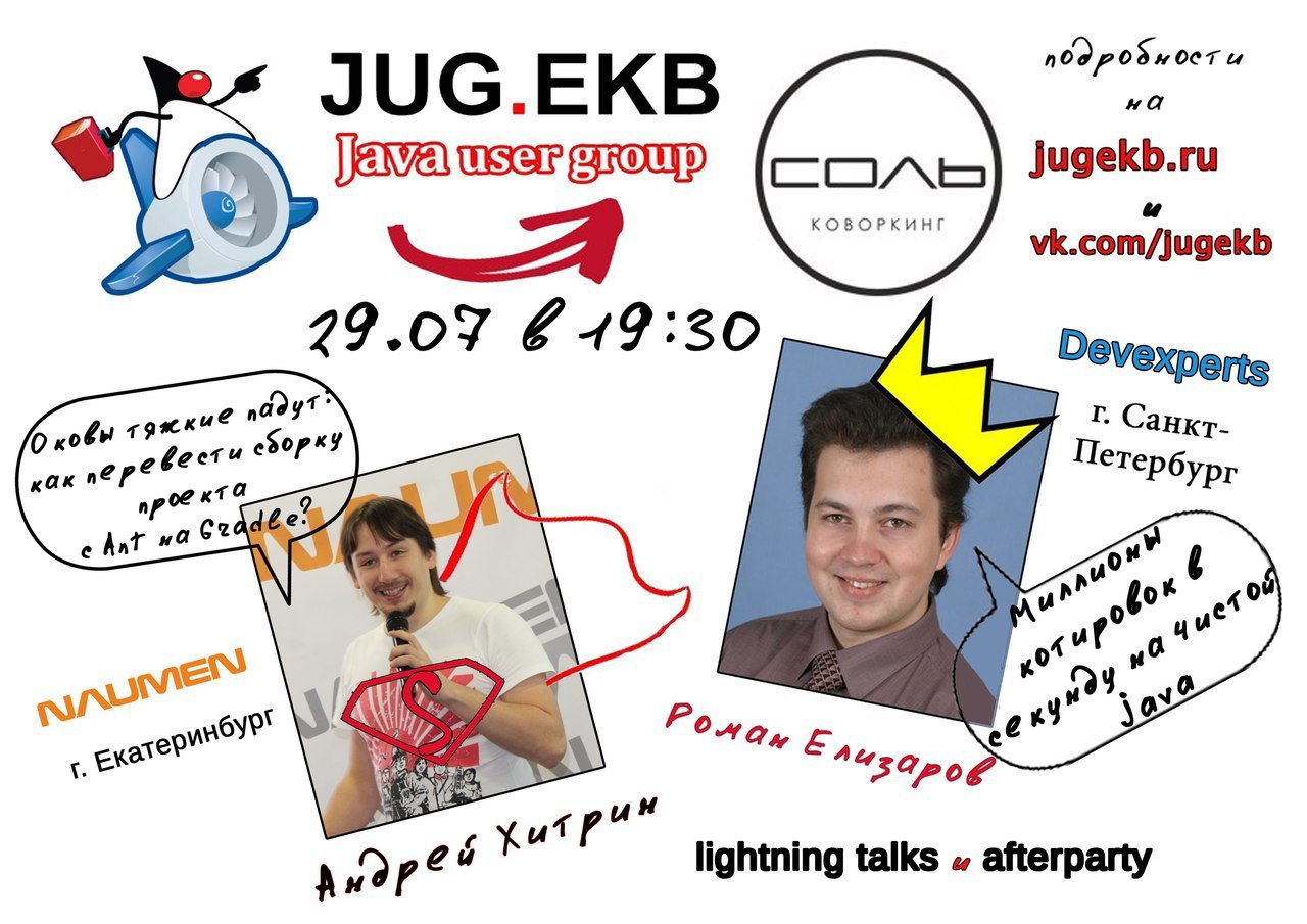 Анонс второй встречи Java User Group Екатеринбург Анонс второй встречи Java User Group Екатеринбург