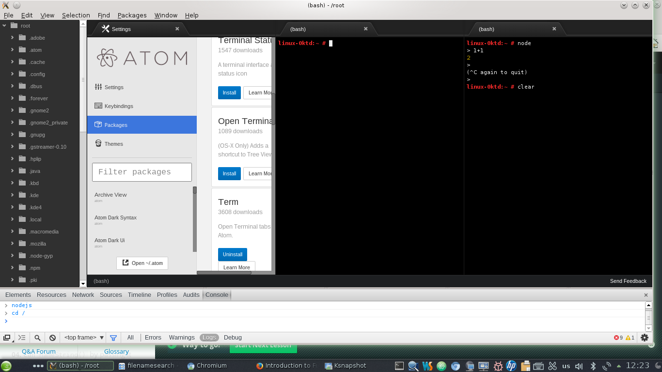 Настройка Atom от GitHub для работы с PHP, Python и некоторыми другими языками программирования