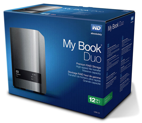 К хосту массив WD My Book Duo подключается по интерфейсу USB 3.0