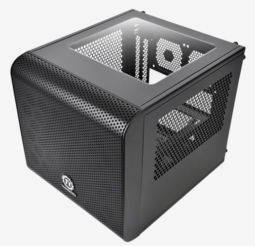 Размеры корпуса Thermaltake Core V1 равны 276 x 260 x 316 мм