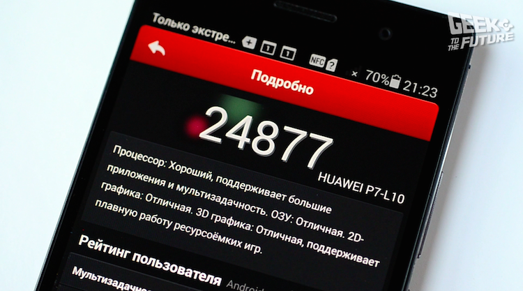 Huawei Ascend P7: протестировано на людях