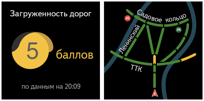 Правительство Москвы разместит Яндекс.Пробки на уличных экранах