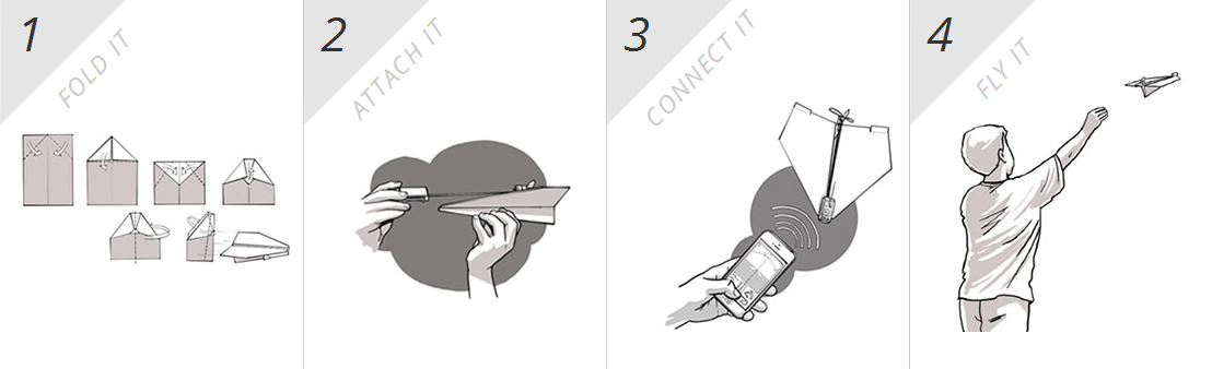 Самолетик оригами и радиоуправление: проект PowerUP 3.0 вышел в люди Самолетик оригами и радиоуправление: проект PowerUP 3.0 вышел в люди