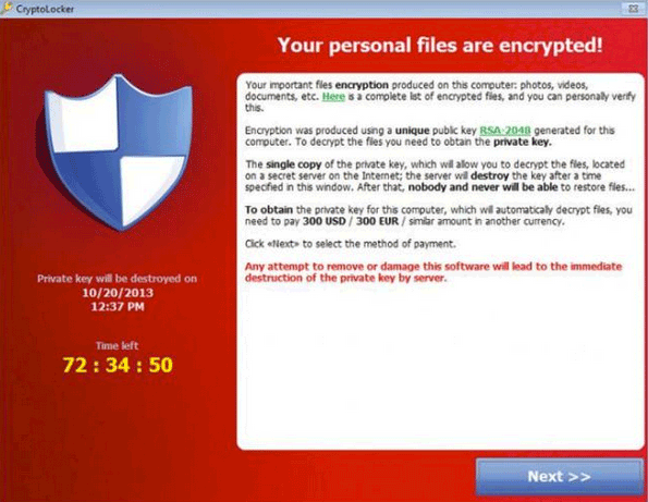 Бесплатная расшифровка файлов CryptoLocker