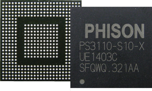 Phison PS3110 демонстрирует скорость последовательного чтения до 550 МБ/с