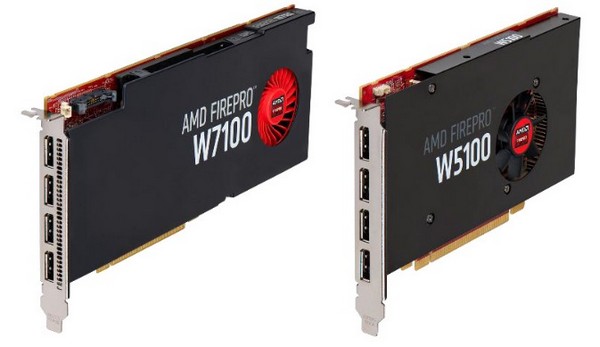 AMD FirePro W2100, FirePro W4100, FirePro W5100 и FirePro W7100