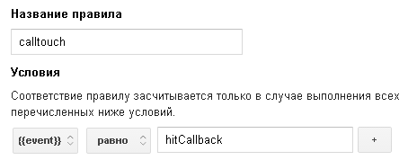 Настройка интеграции Calltouch и Google Analytics с помощью Google Tag Manager Настройка интеграции Calltouch и Google Analytics с помощью Google Tag Manager