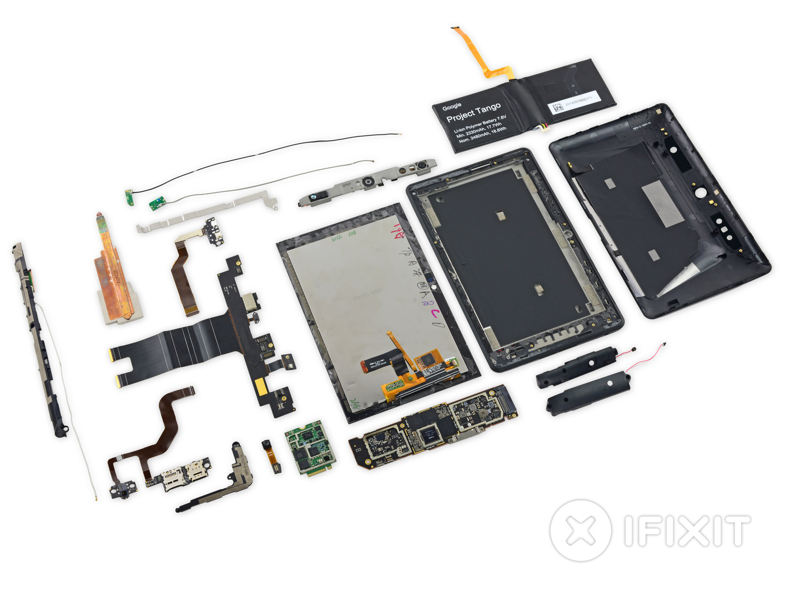 Google Project Tango: разборка «пространственного планшета» от iFixit (4 из 10 по шкале ремонтируемости)