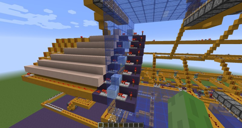 ПЗУ на 1 килобайт из блоков Minecraft ПЗУ на 1 килобайт из блоков Minecraft