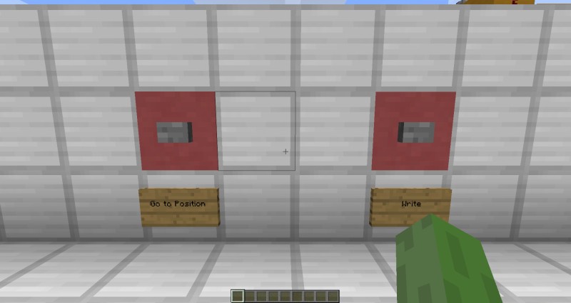 ПЗУ на 1 килобайт из блоков Minecraft ПЗУ на 1 килобайт из блоков Minecraft