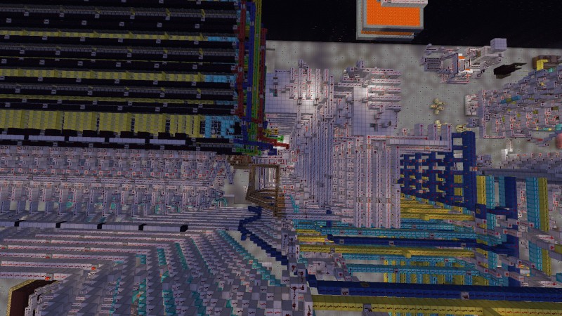 ПЗУ на 1 килобайт из блоков Minecraft ПЗУ на 1 килобайт из блоков Minecraft