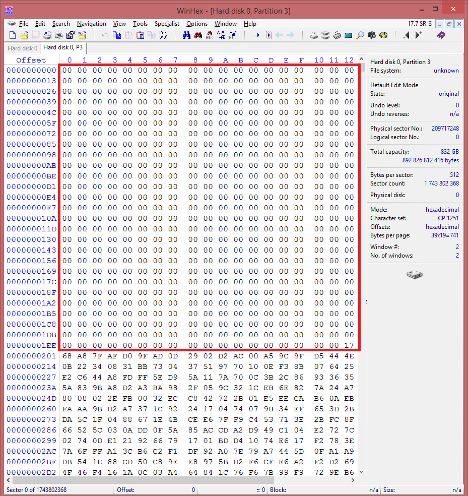 Восстановление удалённого раздела TrueCrypt