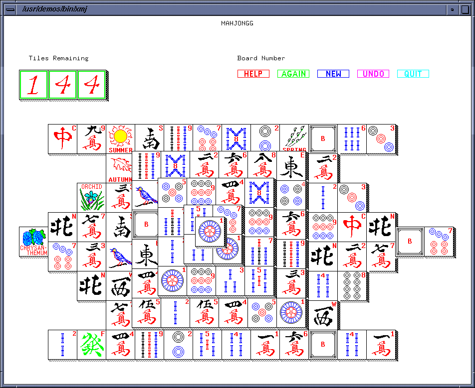 Раритетная графическая станция SGI Indy. 20 лет спустя. Часть третья. IRIX для пользователя Маджонг