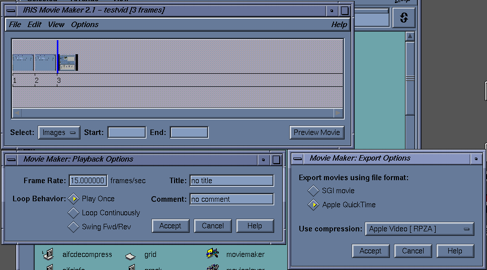 Раритетная графическая станция SGI Indy. 20 лет спустя. Часть третья. IRIX для пользователя Видеомонтажка