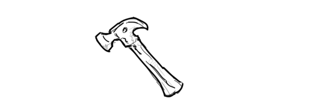 Каким оружием могли бы быть разные языки программирования hammer.png