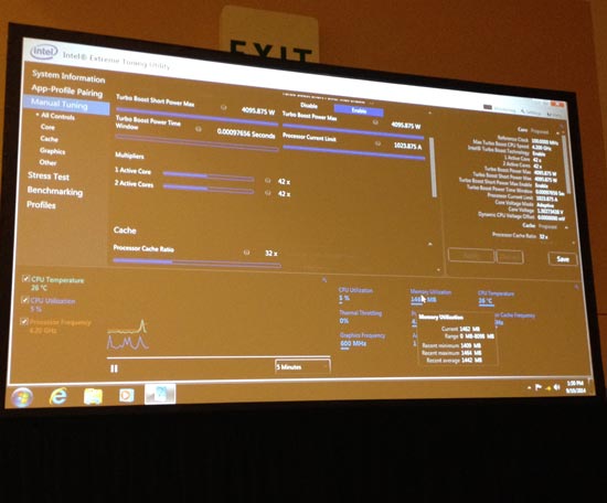 На IDF 2014 компания Intel рассказала о разгоне своих процессоров и показала, как это делается