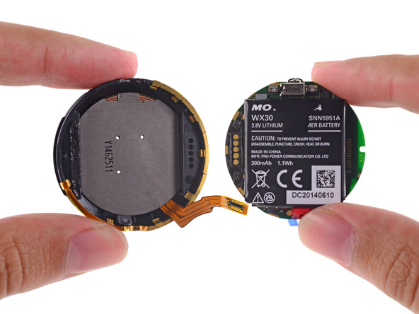 Умные часы Moto 360: полный разбор от iFixit (и 3 из 10 шкале ремонтируемости)