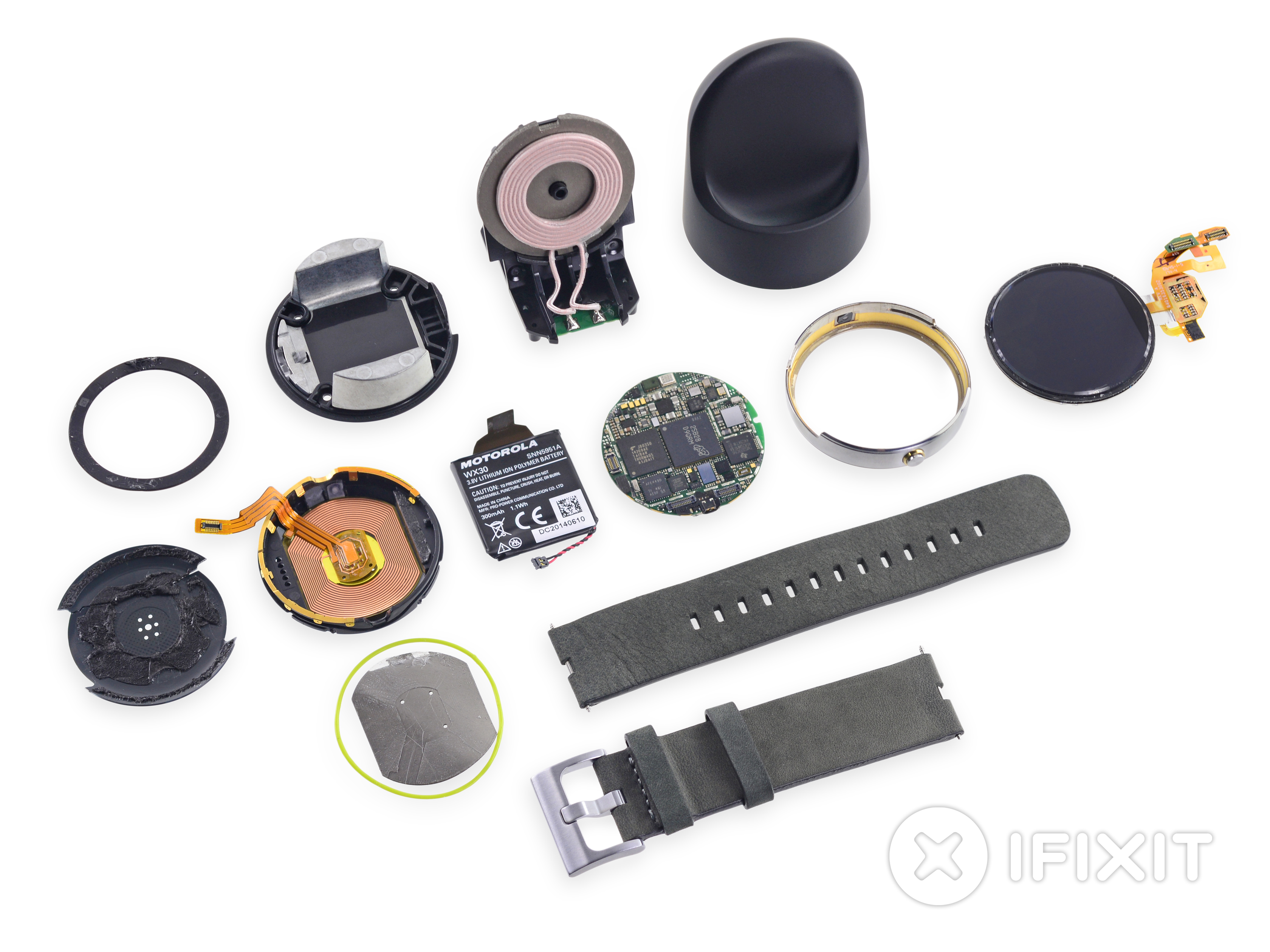 Умные часы Moto 360: полный разбор от iFixit (и 3 из 10 шкале ремонтируемости)