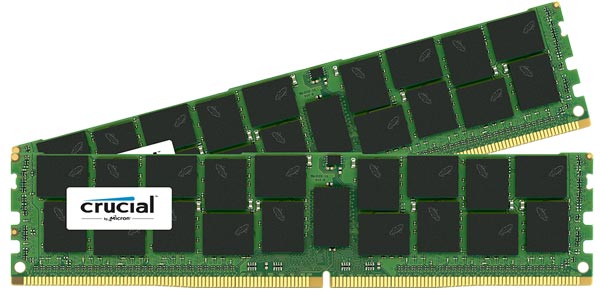 Поставки модулей памяти DDR4 Crucial LRDIMM и VLP RDIMM уже начались