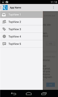Как легко сделать Navigation Drawer и вкладки, используемые в популярных приложениях от Google