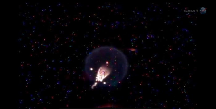 На МКС создали огненную медузу