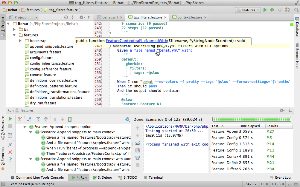 Новый PhpStorm 8: развиваемся вместе. Поддержка Blade, Behat, WordPress, удаленных PHP интерпретаторов и многое другое