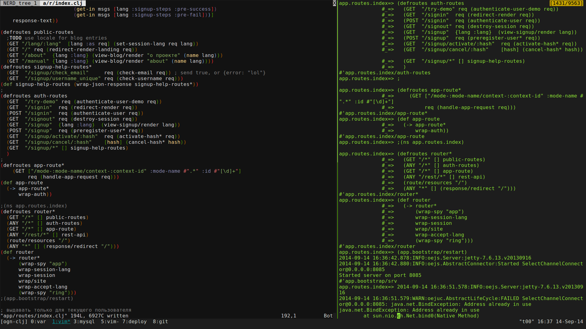 Упрощение жизни программиста с vim + vim slime + tmux