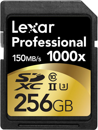 Карточки Lexar Professional 2000x стоят $185 за вариант объемом 64 ГБ и $106 за вариант объемом 32 ГБ