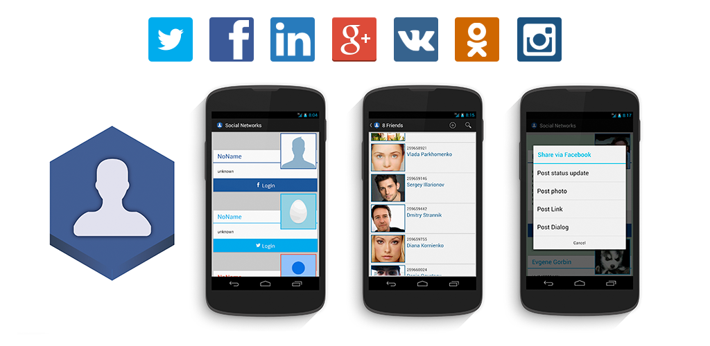 Простой и удобный способ добавления социальных сетей в Андроид приложение на примере Вконтакте и Одноклассники