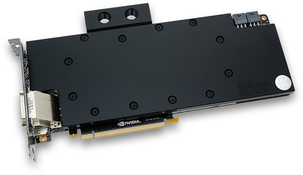 EK Water Blocks применила в водоблоке для 3D-карты Nvidia GeForce GTX 980 схему с разделением потока охлаждающей жидкости