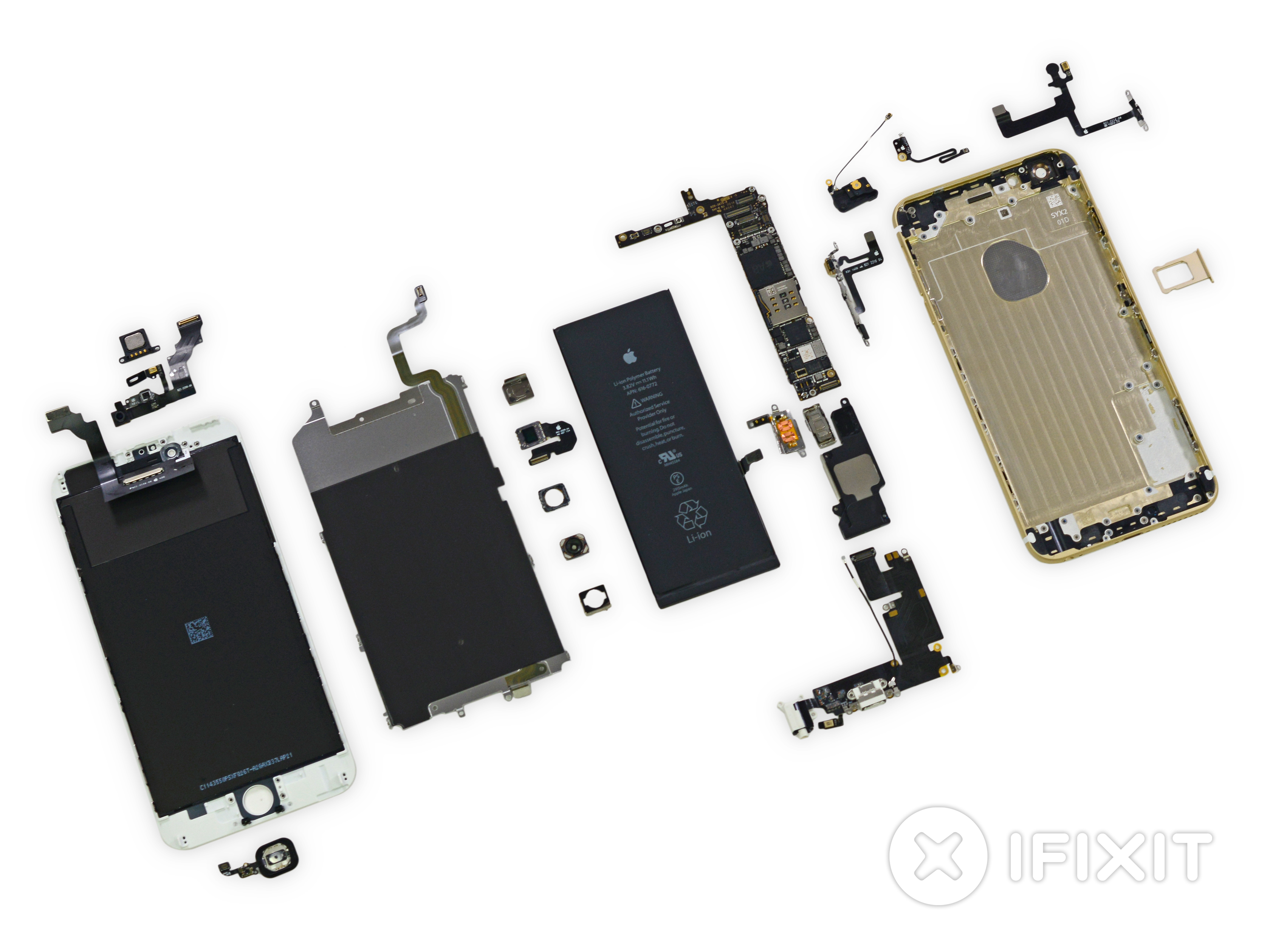 iPhone 6 Plus: полный разбор от iFixit (7 из 10 по шкале ремонтируемости)