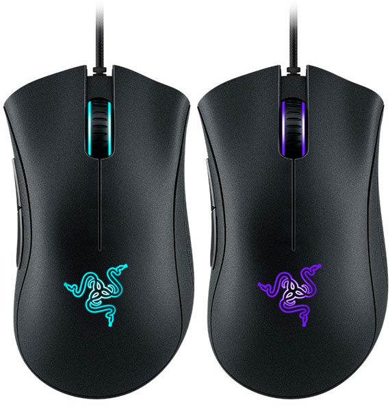 Мышь Razer DeathAdder Chroma оснащена пятью программируемыми кнопками 