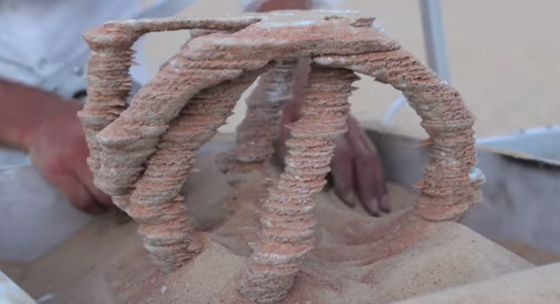 3D печать песком с помощью Солнца
