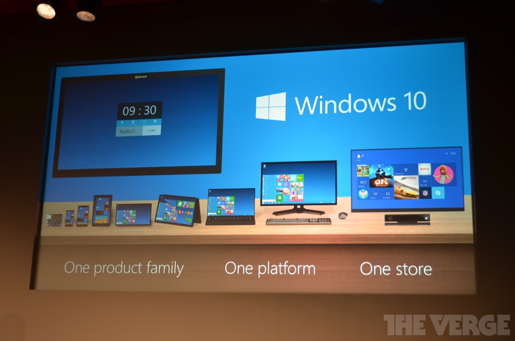 Microsoft представила Windows 10 (уговаривает корпоратов не разбегаться)