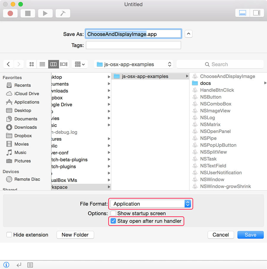 Создание приложений OS X с помощью JavaScript Создание приложений OS X с помощью JavaScript