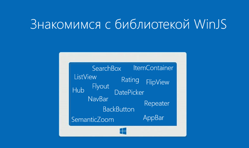 Знакомимся с элементами управления библиотеки WinJS