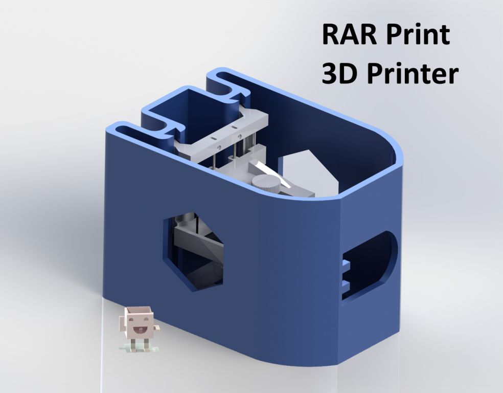 RAR Print — самодельный 3D принтер из CD romов