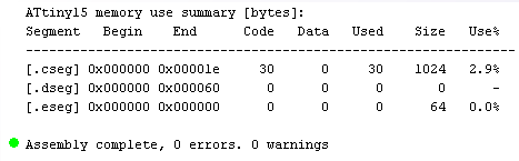 Маленький Hello World для маленького микроконтроллера — в 24 байта (и чужое решение в 12 байт) image
