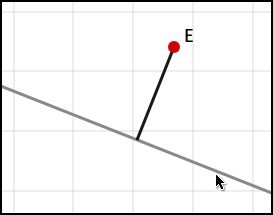 sketchometry — динамическая геометрия в браузере Перпендикулярный отрезок через свободную точку