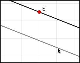 sketchometry — динамическая геометрия в браузере Параллельная прямая через заданную точку