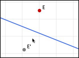 sketchometry — динамическая геометрия в браузере Отражение точки