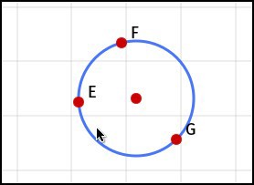 sketchometry — динамическая геометрия в браузере Окружность по трём точкам