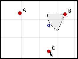 sketchometry — динамическая геометрия в браузере Готовый угол