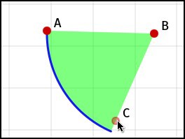sketchometry — динамическая геометрия в браузере Гльтовый сектор